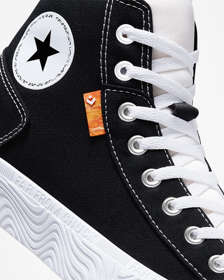 Men's Converse Chuck Taylor Alt Star Canvas High Top Shoes Black / White | AU 68193D